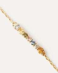 PDPAOLA Jemný pozlátený náhrdelník so zirkónmi RAINBOW Gold CO01-859-U