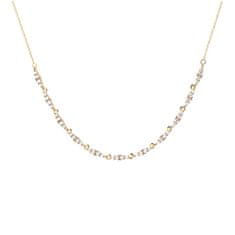 PDPAOLA Luxusný pozlátený náhrdelník so zirkónmi Spice Vanilla CO01-682-U