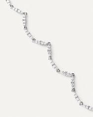 PDPAOLA Luxusný strieborný náhrdelník so zirkónmi Spice Vanilla CO02-682-U