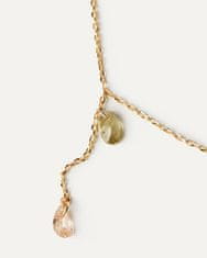 PDPAOLA Slušivý pozlátený náhrdelník Linda Colors CO01-863-U