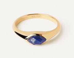 PDPAOLA Pozlátený prsteň Lapis Lazuli Nomad Vanilla AN01-A49 (Obvod 54 mm)