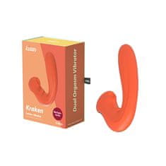 Chisa novelties Kissen Kraken (Orange), multi vibrátor na klitoris a bod G