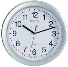 Conrad Nástenné hodiny Trend Time strieborné 25 cm,