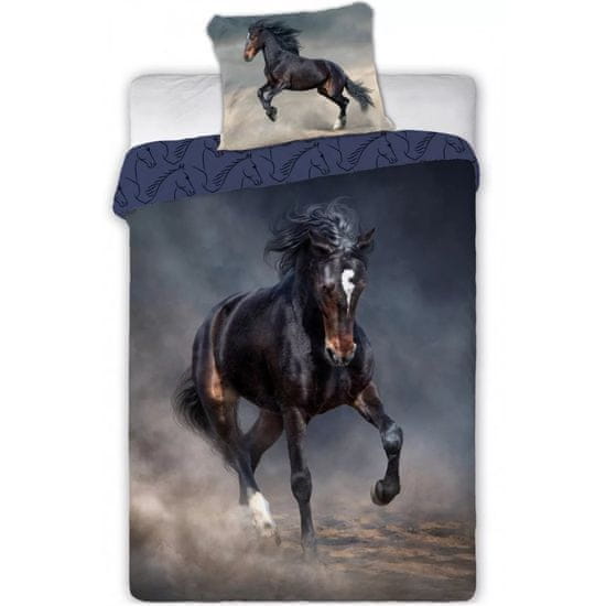 FARO Bavlnené posteľné obliečky Čierny žrebec Tornádo