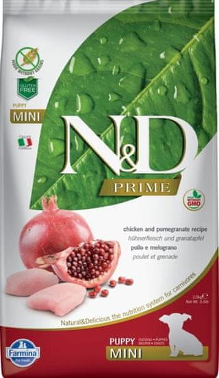 N&D PRIME GF Chicken & Pomegranate Puppy Mini 2,5 kg