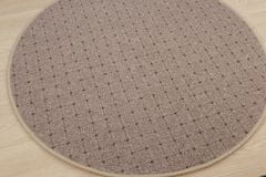 Kusový koberec Udinese béžový new kruh 57x57 (priemer) kruh