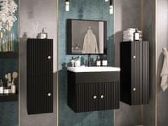 Veneti Kúpeľňová zostava SILVINO 5 - čierna + umývadlo a sifón ZDARMA