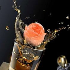 Sofistar Silikónové formičky na ľadové kocky - ruža (3+3 ks GRATIS) malé, stredné, veľké kocky ľadu