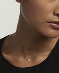 PDPAOLA Blyštivý strieborný náhrdelník Vanilla CO02-674-U (retiazka, prívesok)