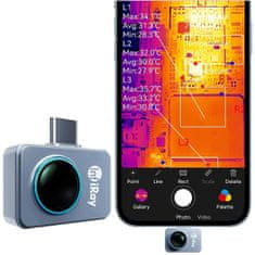 InfiRay P2 Pro termokamera a termálne zobrazovanie pre mobil, Android, USB-C