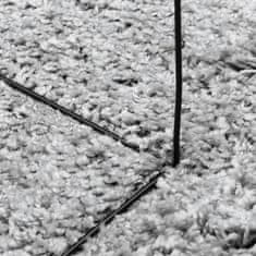 Petromila vidaXL Shaggy koberec PAMPLONA, vysoký vlas, moderný, sivý 200x200 cm