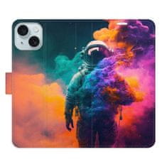 iSaprio Flipové puzdro - Astronaut in Colours 02 pre Apple iPhone 15 Plus