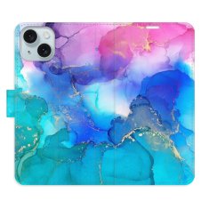 iSaprio Flipové puzdro - BluePink Paint pre Apple iPhone 15