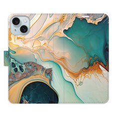 iSaprio Flipové puzdro - Color Marble 33 pre Apple iPhone 15 Plus