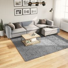 Petromila vidaXL Chlpatý koberec vysoký vlas moderný sivý 240x240 cm