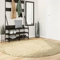 Petromila vidaXL Shaggy koberec PAMPLONA, vysoký vlas, moderný, zlatý Ø 200 cm