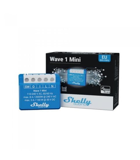 Shelly Shelly Qubino Wave 1 Mini - spínací modul 1x 8A (Z-Wave)