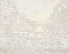 KIK  Maľovanie podľa čísel 50 x 40 cm - Bicykle