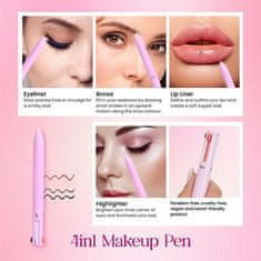 Multifunkčná vodoodolná kozmetická ceruzka na make-up 4v1(1 ks ceruzka, ružová farba) | GLOWPEN