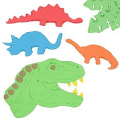 Dino World ASST | Modelovacia hmota , Triceratops, zelená, 150 g