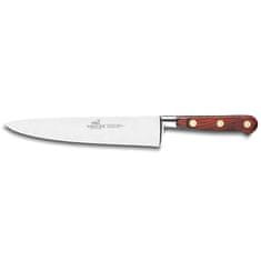 Kuchynský nôž Lion Sabatier, 832084 Idéal Saveur, Chef nôž, čepeľ 20 cm z nerezovej ocele, rukoväť pakka drevo, plne kovaný, mosadzné nity