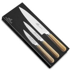 Sada nožov Lion Sabatier, 880384 Cuisine, sada 3 nožov Altya, jaseňová rukoväť
