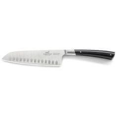 Kuchynský nôž Lion Sabatier, 807880 Edonist Jais, Santoku nôž, čepeľ 18 cm z nerezovej ocele, ABS rukoväť, plne kovaný