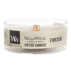 Woodwick Drobná sviečka , Oheň v krbe, 31 g