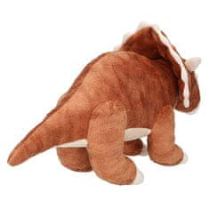 Dino World Plyšový dinosaurus , Hnedý, Triceratops