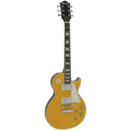 Dimavery LP-800 elektrická gitara, zlatá vrchná doska