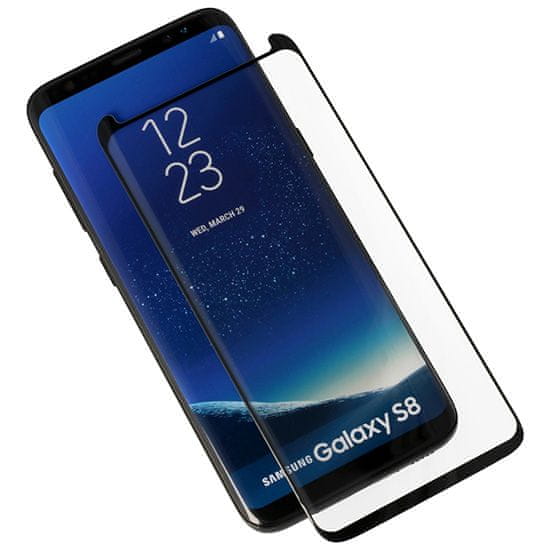 Universal Full Glue 5D tvrzené sklo Samsung Galaxy A20e A202 Černé 24610