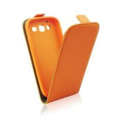 Telone Pouzdro Forcell Slim Flip Flexi Huawei Ascend P8 Lite Oranžové