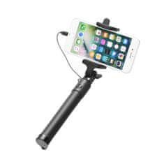 Universal Selfie tyč s dálkovým ovládáním na iPhone Lightning 8-pin Černý