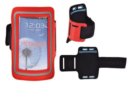 Jekod Pouzdro JEKOD na ruku SmartPhone 3.5" - 4" červené
