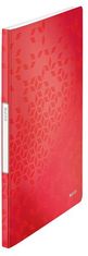 LEITZ Katalógová kniha "Wow", červená, 20 vreciek, A4, PP, 46310026