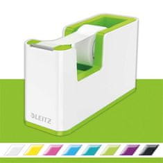 LEITZ Odvíjač lepiacej pásky "Wow", biela-zelená, s páskou, 53641054