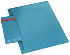 LEITZ Dosky na dokumenty "Cosy", matne modrá, A4, PP, s cvokom, 2 vrecká, 47090061