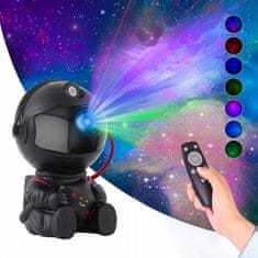 TopKing Hviezdny projektor Astronaut s hviezdou as diaľkovým ovládaním čierny
