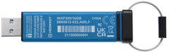 Kingston IronKey Keypad 200, 16GB (IKKP200/16GB), modrá