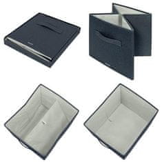 LEITZ Škatuľa "Fabric", tmavo šedá, potiahnutá látkou, veľkosť L, 61450089