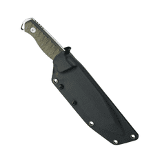 Fox Knives BF-757 OD BLACK GOLEM kempingový nôž 14 cm, Stonewash, zelená, G10