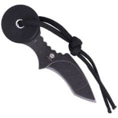 Fox Knives BF-755 BLACK LOLLYPOP nôž na krk 5,5 cm, Stonewash, čierna, G10, puzdro Kydex