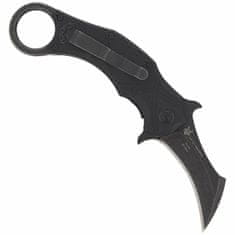 Fox Knives FE-016 EDGE THE CLAW 2 vreckový taktický nôž - karambit 6,9 cm, Stonewash, čierna, G10