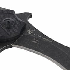Fox Knives FE-016 EDGE THE CLAW 2 vreckový taktický nôž - karambit 6,9 cm, Stonewash, čierna, G10