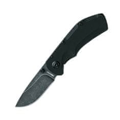 Fox Knives FE-023 EDGE POP SMOKE vreckový nôž 6,8 cm, Stonewash, čierna, G10