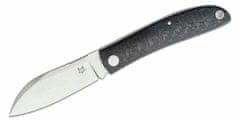 Fox Knives  FX-273 CF Livri vreckový nôž 7 cm, uhlíkové vlákno, kožené puzdro