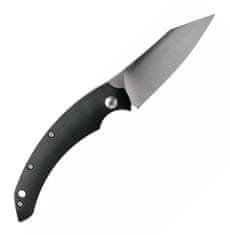 Fox Knives FX-518 SLIM DRAGOTAC "PIEMONTES" vreckový nôž 8 cm, čierna, FRN, kožené puzdro