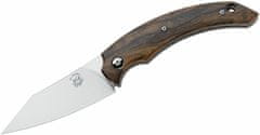 Fox Knives FX-518 ZW SLIM DRAGOTAC "PIEMONTES" vreckový nôž 8 cm, drevo Ziricote, kožené puzdro