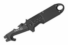 Fox Knives FX-212 E.R.T. BLACK vreckový záchranársky nôž 7,5 cm, celočierna, FRN, puzdro Kydex