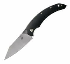Fox Knives FX-518 SLIM DRAGOTAC "PIEMONTES" vreckový nôž 8 cm, čierna, FRN, kožené puzdro